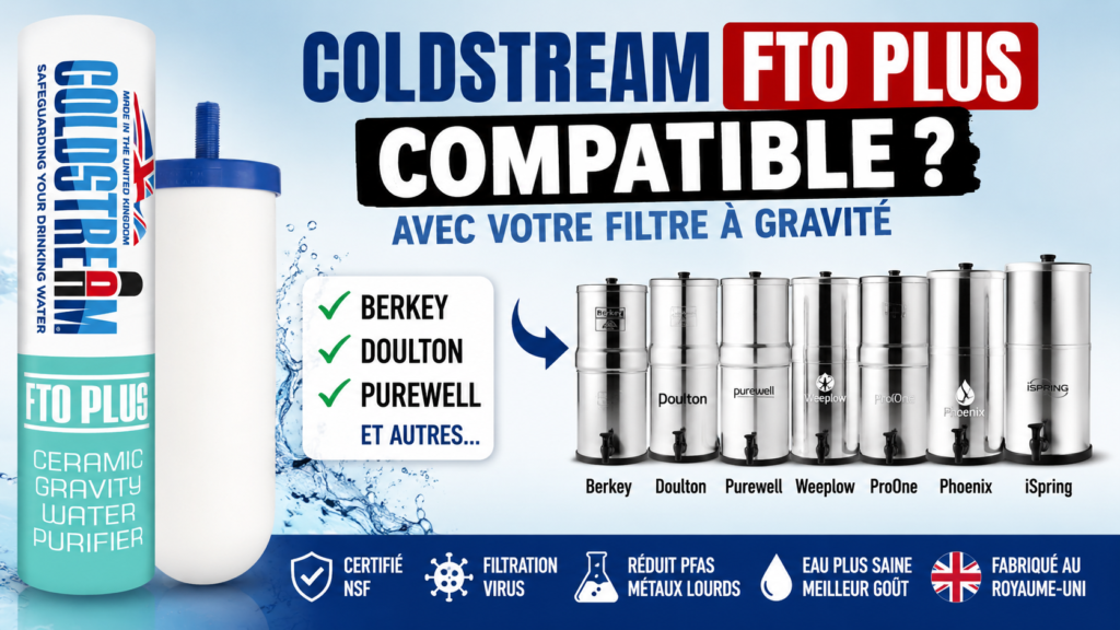 Les cartouches Coldstream FTO Plus sont-elles compatibles avec votre filtre à gravité ?